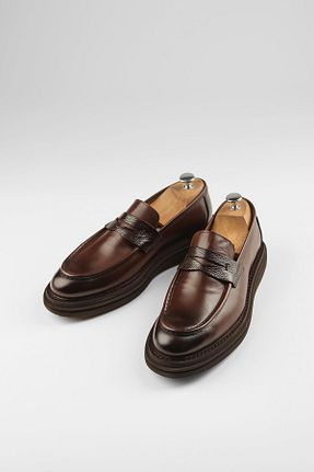 کفش کژوال قهوه ای مردانه پاشنه کوتاه (1 - 4 سانتی متر) ByItallanoshoes - کد 906488270