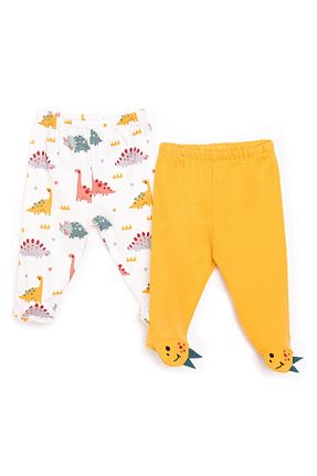 شلوار کرمگن زرد بچه گانه ebebek Hello Baby - کد 906479569