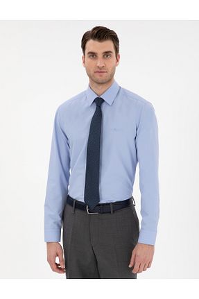 پیراهن آبی مردانه اسلیم فیت Pierre Cardin - کد 906458450