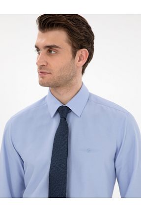 پیراهن آبی مردانه اسلیم فیت Pierre Cardin - کد 906458450