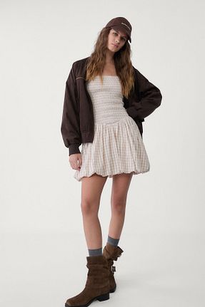 لباس نباتی زنانه بافتنی Stradivarius - کد 906514760