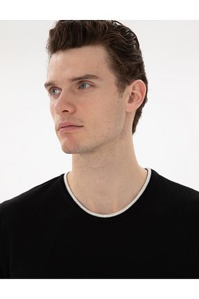 تیشرت قهوه ای مردانه یقه دوچرخه Pierre Cardin - کد 906469660