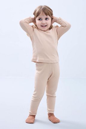 ست بالاتنه و پائین تنه طوسی بچه گانه بافتنی Perendi - کد 889916219