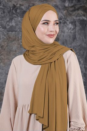 شال قهوه ای زنانه پنبه ای Ns nowascarf - کد 906460318