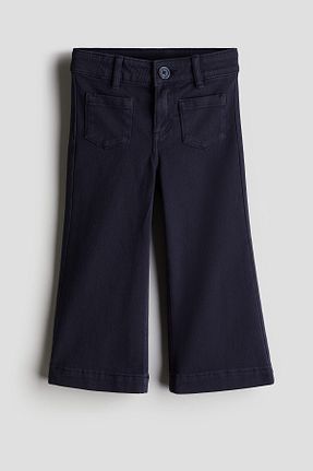 شلوار جین سرمه ای بچه گانه پاچه پهن H&M - کد 920055161