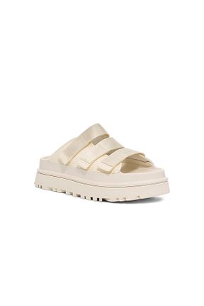 دمپائی بژ زنانه چرم خالص UGG - کد 920059980