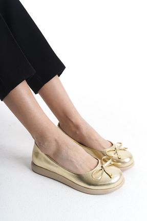 بابت متالیک زنانه چرم خالص GNS Shoes - کد 906526730