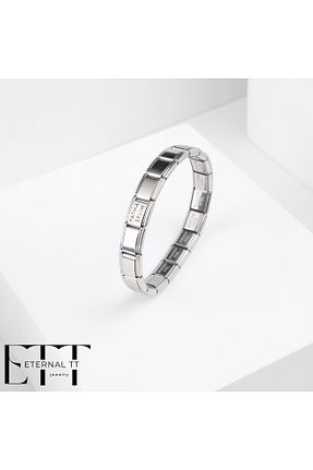 دستبند استیل (فولاد) متالیک زنانه استیل ضد زنگ Eternal TT - کد 906527582