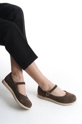 بابت قهوه ای زنانه جیر GNS Shoes - کد 906556909