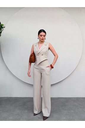 سرهمی طوسی زنانه بدون آستین ESRAHELVACI - کد 830594139