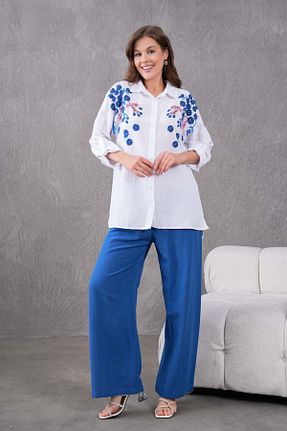 ست بالاتنه و پائین تنه سفید زنانه بافتنی MVStore - کد 906574956