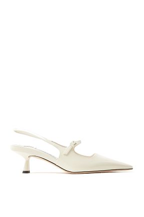کفش استایلیتو سفید پاشنه نازک Jimmy Choo - کد 920085028