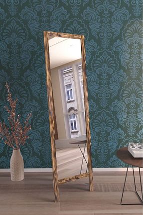 آینه قهوه ای چوب Hediyeler Kapında - کد 132585946
