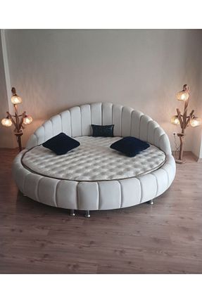 تختخواب جک دار سفید دو نفره Niva Baza - کد 917203130