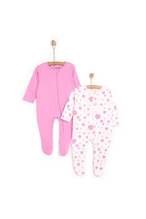 سرهمی صورتی بچه گانه آستین استاندارد ebebek Hello Baby - کد 917205484