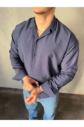 پیراهن سرمه ای مردانه رگولار PARSMEN GİYİM - کد 917229605