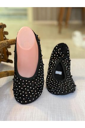 پاپوش مشکی زنانه پارچه ای Babet Merkezi - کد 904114237