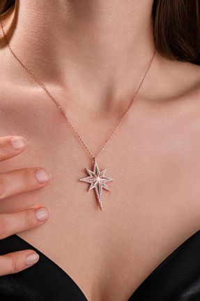 گردنبند نقره صورتی زنانه 925 عیار Tmt Silver - کد 917256820