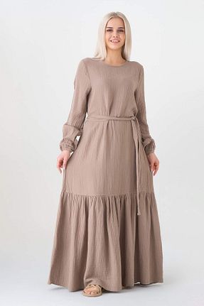 لباس حجاب قهوه ای زنانه رگولار Fashion Showcase - کد 906158407