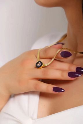 گردنبند جواهر متالیک زنانه استیل ضد زنگ Alze Beauty - کد 917274561