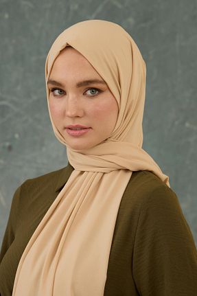 شال بژ زنانه ویسکون İpekhan - کد 917333034