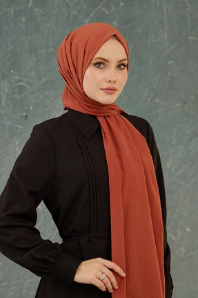 شال نارنجی زنانه ویسکون İpekhan - کد 917332117