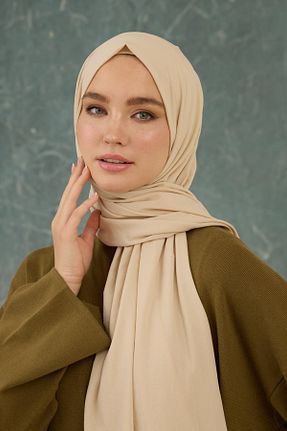 شال بژ زنانه ویسکون İpekhan - کد 917334180