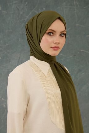 شال خاکی زنانه ویسکون İpekhan - کد 917335129