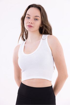 بلوز سفید زنانه ساده KHAB PREMİUM - کد 917354107