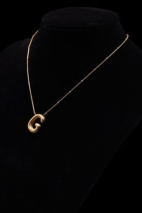 گردنبند استیل ( فولاد ) زرد زنانه استیل (فولاد) HFKY - کد 917349697