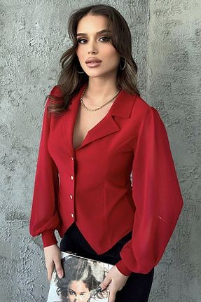 بلوز قرمز زنانه ساده Ottawe - کد 917359877
