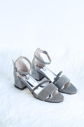 کفش مجلسی طوسی بچه گانه پاشنه ضخیم Moda Lime - کد 921263598