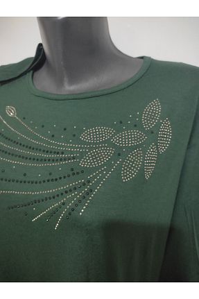 بلوز سبز زنانه طرح دار TOKSOY - کد 743442163