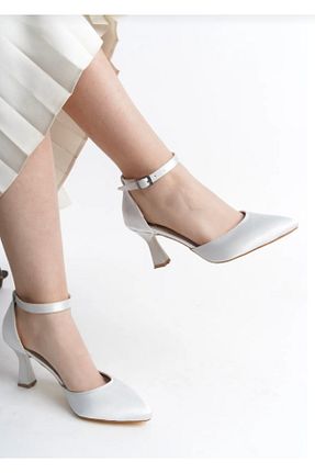 کفش مجلسی طوسی زنانه پاشنه نازک FİYANA SHOES - کد 917360861