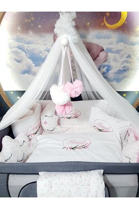 ست لحاف و روکش لحاف و روکش بالش کودک و نوزاد صورتی پنبه ای Baby Clime - کد 832209049