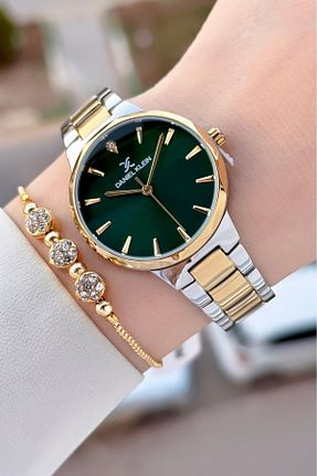 ساعت مچی طلائی زنانه 37 میلی متر Daniel Klein - کد 917346493