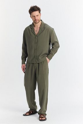 پیراهن خاکی مردانه رگولار NGR - کد 917389860