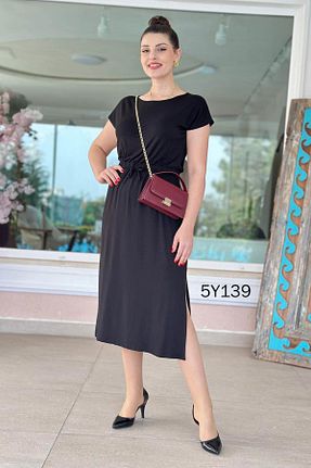 لباس مشکی زنانه بافتنی İnce Topuk - کد 917429075