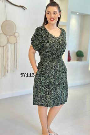 لباس خاکی زنانه بافتنی İnce Topuk - کد 917417088