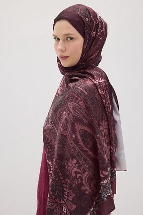 شال بنفش زنانه پلی استر cs camellia scarf - کد 917439779