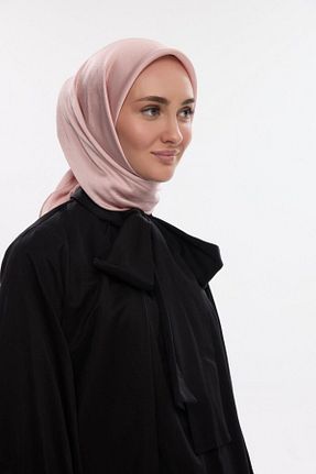 روسری صورتی ساتن cs camellia scarf - کد 917437083