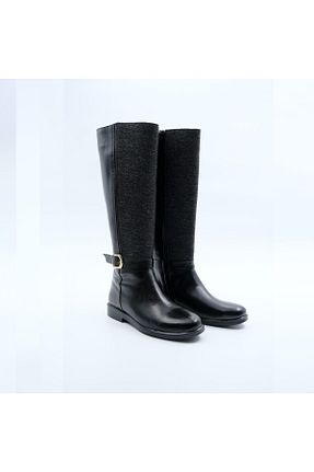 چکمه مشکی زنانه چرم خالص Velure - کد 917461013