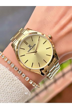 ساعت مچی زرد زنانه 36-40 میلی متر Daniel Klein - کد 780603066