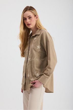 پیراهن قهوه ای زنانه رگولار Rays - کد 917468385