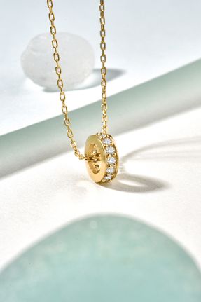 گردنبند نقره طلائی زنانه 925 عیار Nox Jewelry - کد 917256727