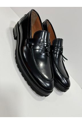 کفش لوفر مشکی مردانه پاشنه کوتاه (1 - 4 سانتی متر) Öz Yapıcı Kundura - کد 920559650