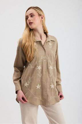 پیراهن قهوه ای زنانه رگولار Rays - کد 917468385