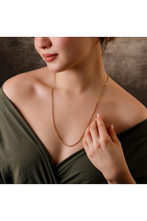 گردنبند طلا طلائی زنانه 14 عیار Siora Jewelry - کد 906478803