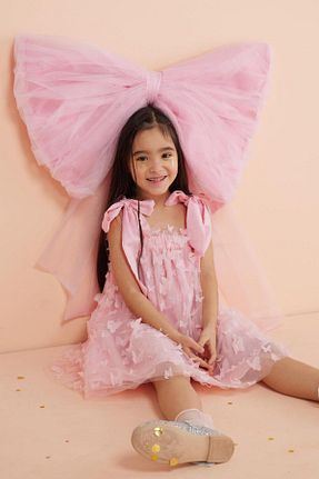 لباس صورتی بچه گانه بافت Le Mabelle - کد 814579926