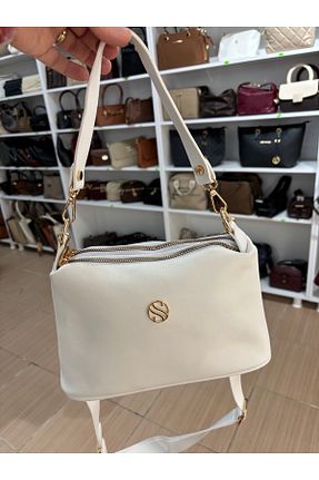 کیف دستی سفید زنانه ابعاد کوچک GÖNÜL - کد 917534270